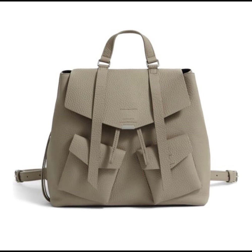 AllSaints Captain Lea Leather Backpack